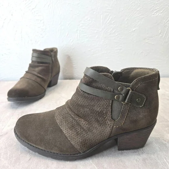 Earth Origins Shoes Earth Origins Ankle Boots Green Suede